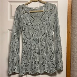 Grey Crochet sweater